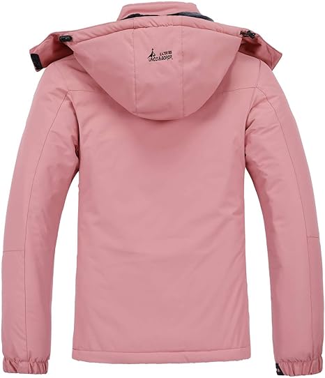 Photo 1 of  Size L MOERDENG Women's Waterproof Ski Jacket Warm Winter Snow Coat Mountain Windbreaker Hooded Raincoat Jacket