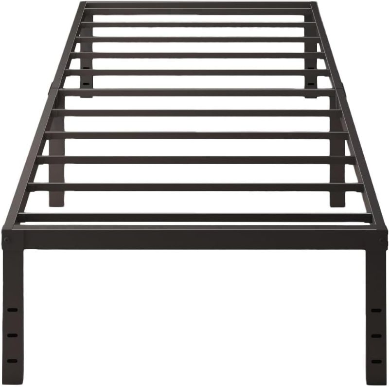 Photo 1 of 
caziwhave Twin Bed Frames 14 Inch High Max 3500 lbs Heavy Duty Metal Mattress Foundation Platform Sturdy Steel Slat Support Twin Size No Box Spring Needed...