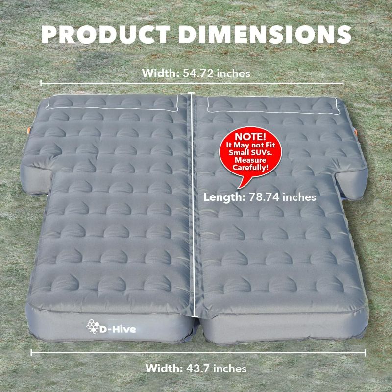 Photo 1 of Unbeatable Durability SUV Air Mattress for Car Camping, Durable Extra Thick 300D Oxford Fabric, Quick Easy Set-Up w/Electric Pump, Car Bed Mattress