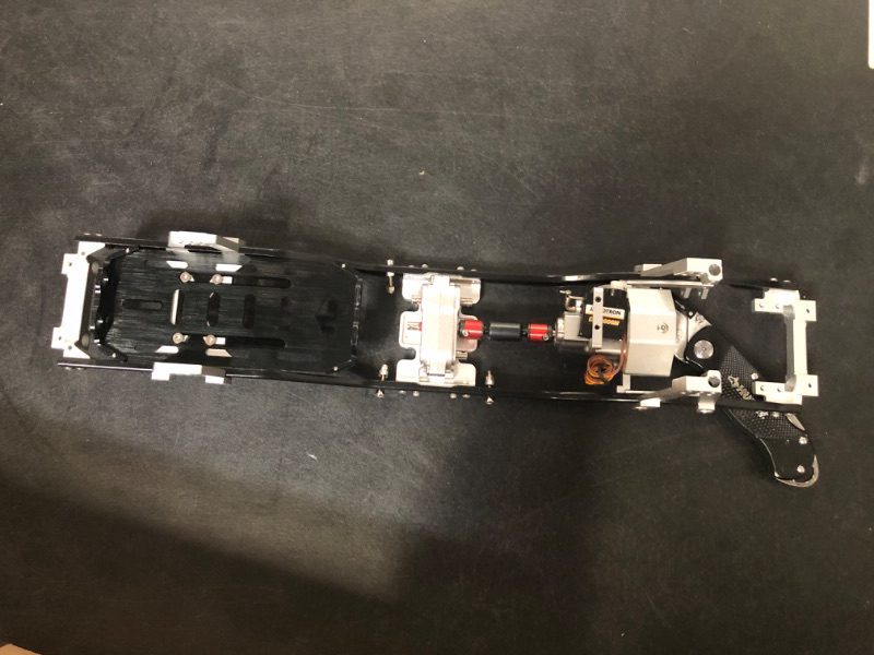 Photo 2 of RC Metal Chassis Frame 313mm Wheelbase Upgrades w/Prefixal Shiftable Gearbox for 1/10 Axial SCX10 90046,RC Hop Ups Upgrades Part Chassis FrameWheelbase,Upgrade 2022,More Durable,Two Speed Modes