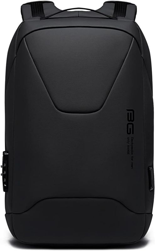 Photo 1 of Anti-Theft Backpack Business Daypacks fits 15.6 Inch Laptop Travel Large Backpack with USB Charging Port Waterproof Computer Bag for Women Men Notebook Black