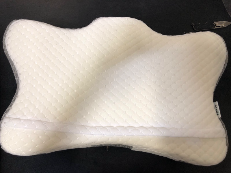 Photo 2 of Neck-Supporting Irregular Shape Horn Pillow - Single Sleep Pillow Home Memory Foam Pillow Neck Guard Pillow