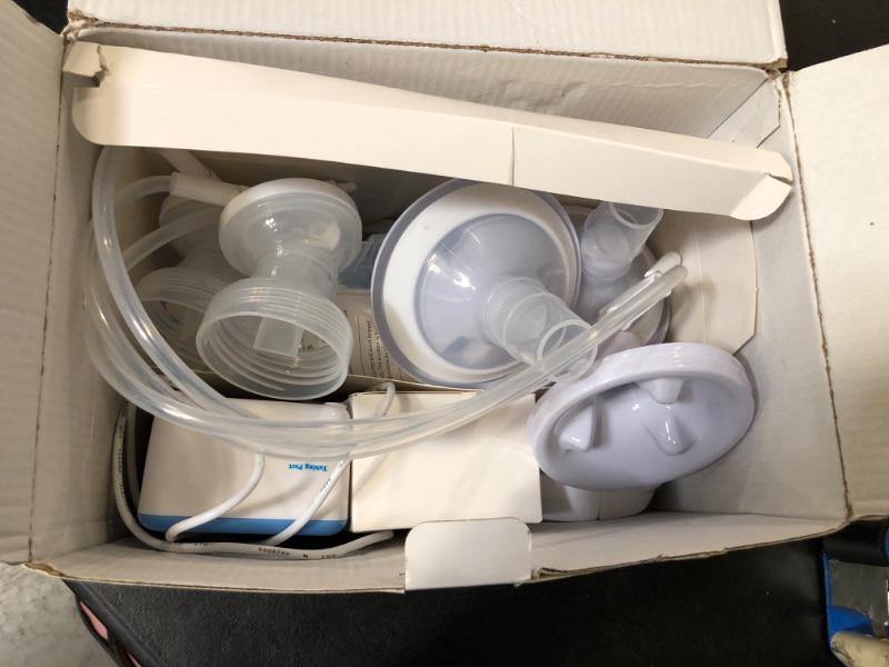 Photo 2 of Bellababy MiniO Breast Pump,Electric Double Breast Pump Rechargeable,Come with 24mm Detachable Flanges,10 Storage Bags,2 Storage Bag Adapters,2 Bottle Neck Adapters