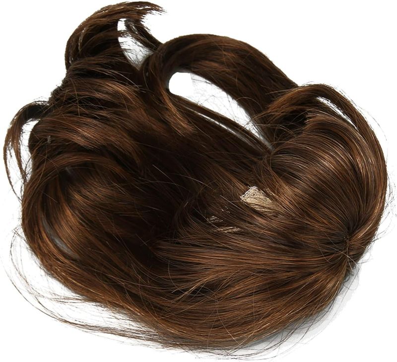 Photo 1 of Doll Wig, DIY Doll Wig, 1/6 Elasticity, Easy to Handle, High Temperature Silk for 15.5-17cm Dolls to Collect (Light Brown)