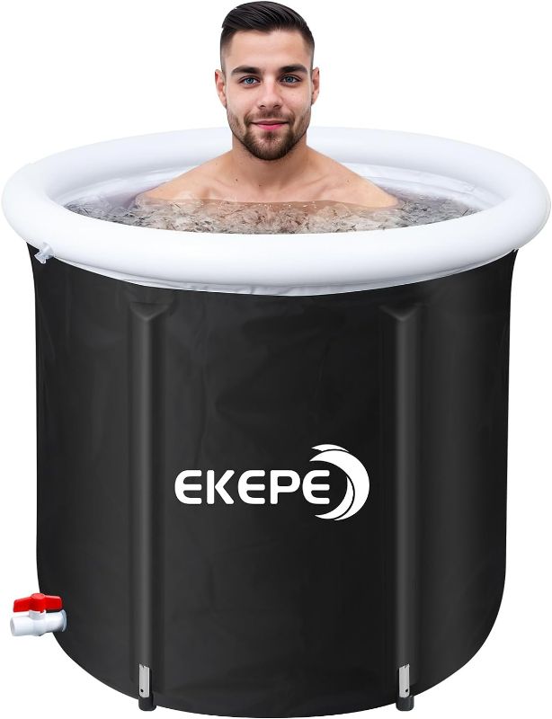 Photo 1 of Ice Bath Tub, Inflatable Ice Bath Tub for Athletes Recovery, Portable Cold Plunge Tub for Outdoor/Indoor with Cover- Cold Pod for Adults Cold Water Therapy Bath & SPA