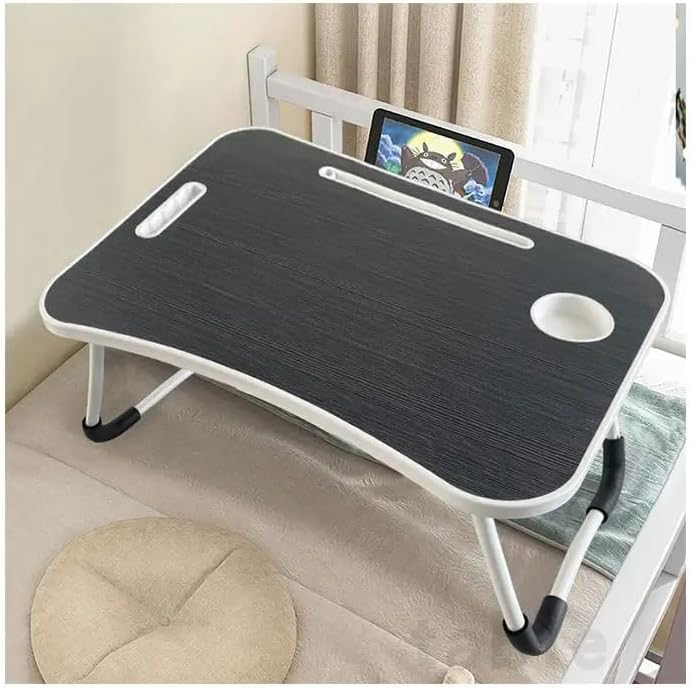 Photo 1 of Simple and Stylish Laptop Folding Table, Bedside Storage Table, Portable Suitable for Bed/Sofa/Desk