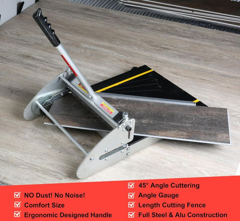 Photo 1 of 13" Free 360° Vinyl Floor Cutter for VCT, LVT, PVC, WPC, Rubber Floor and Rigid Core Vinyl Plank, 1 PC Free Spare Blade