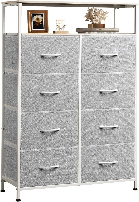 Photo 1 of WLIVE Tall Dresser for Bedroom, Fabric Dresser Storage Tower, Dresser & Chest of Drawers Organizer Unit with 11 Drawers, Storage Cabinet, Hallway, Closets, Steel Frame, Wood Top