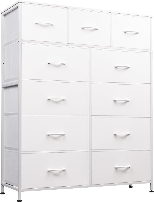 Photo 1 of WLIVE Tall Dresser for Bedroom, Fabric Dresser Storage Tower, Dresser & Chest of Drawers Organizer Unit with 11 Drawers, Storage Cabinet, Hallway, Closets, Steel Frame, Wood Top