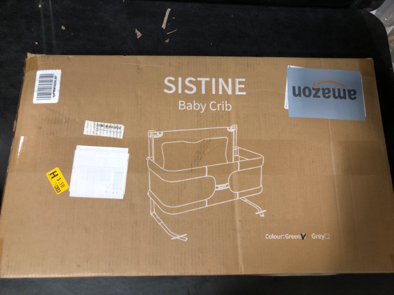 Photo 1 of SISTINE Baby Bassinets,Co Sleeper for Baby in Bed, Bed Bassinet for Baby in Bed, Bedside Bassinet co Sleeper for Safe Co-Sleeping,Cosleeper in Bed for Baby Infant Newborn Girl Boy Green