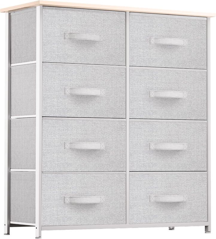 Photo 1 of YITAHOME 10 Drawer Dresser - Fabric Storage Tower, Organizer Unit for Living Room, Hallway, Closets - Sturdy Steel Frame, Wooden Top & Easy Pull Fabric Bins