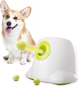 Photo 1 of AFP Automatic Ball Launcher for Dogs Interactive Puppy Pet Ball Indoor Thrower Fetch Machine, 3 Balls Included (2 inch) for Small Size Dogs