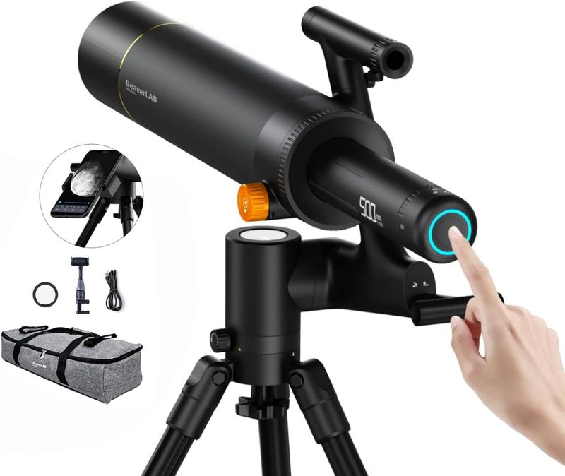 Photo 1 of TW1 Smart Digital Astronomy Telescope, 500mm Long Focal Length, Compact and Portable, HD Video, WiFi Connected, 1600x Magnification, with APP for Teens and Adults