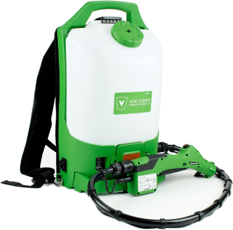 Photo 1 of Victory Innovations Cordless Electrostatic Backpack Sprayer Machine for disinfectants, sanitizer, Cleaning,Green,VP300ES