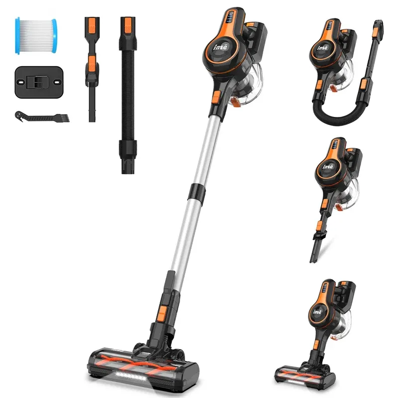 Photo 1 of (Color is Black and Blue) INSE S670 Cordless Vacuum Cleaner 25kpa Powerful Suction 6 in 1 Multifunction