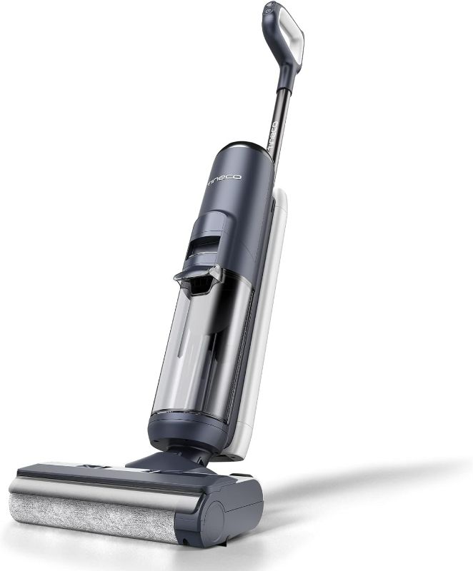 Photo 1 of Tineco Floor ONE S5 Smart Cordless Wet Dry Vacuum Cleaner and Mop for Hard Floors, Digital Display, Long Run Time, Great for Sticky Messes and Pet Hair, Space-Saving Design, Blue