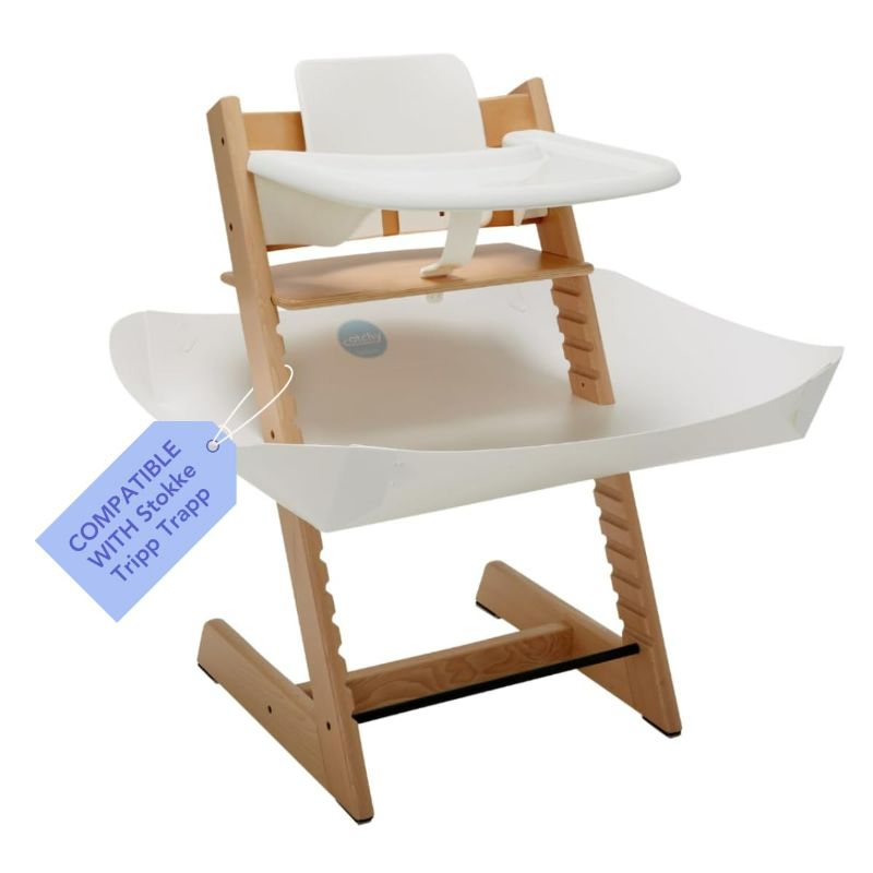 Photo 1 of (Doers not include High Chair) CATCHY - Food Catcher - Compatible with Stokke Tripp Trapp High Chair - Baby & Toddler Food & Mess Catcher - Under High Chair Accessory - Baby Feeding Essentials