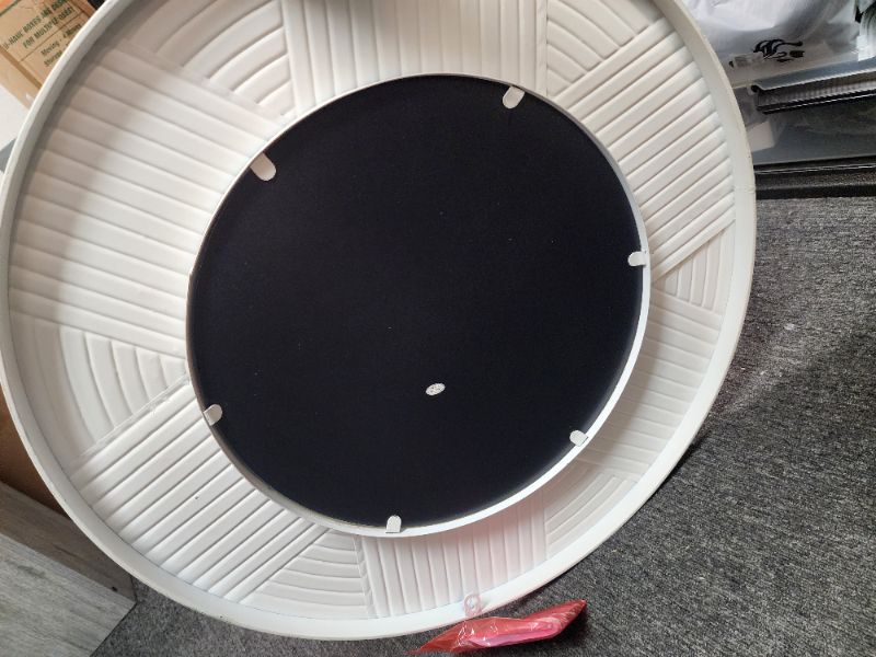 Photo 3 of Round Mirror, Black Round Mirror 24 inch, Round Wall Mirror Metal Frame, Round Bathroom Mirror, Circle Mirrors for Wall, Living Room, Bedroom, Vanity, Entryway, Hallway.