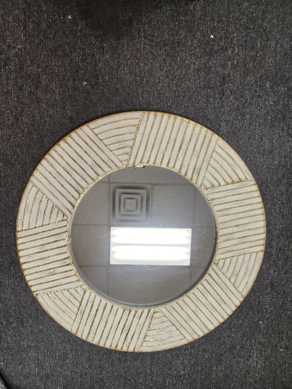 Photo 2 of Round Mirror, Black Round Mirror 24 inch, Round Wall Mirror Metal Frame, Round Bathroom Mirror, Circle Mirrors for Wall, Living Room, Bedroom, Vanity, Entryway, Hallway.