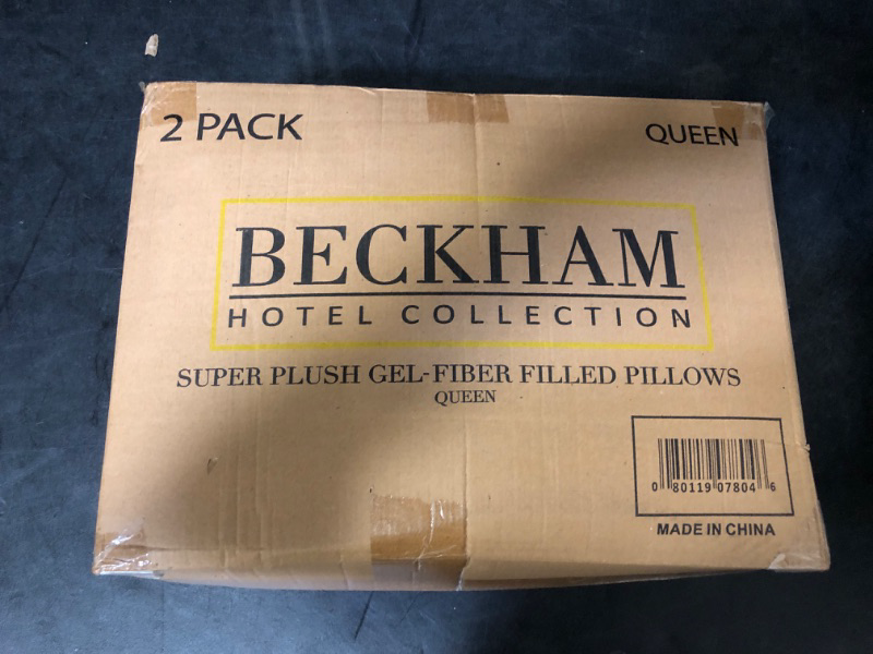 Photo 2 of Beckham Hotel Collection Bed Pillows Standard / Queen Size Set of 2 - Down Alternative Bedding Gel Cooling Pillow for Back, Stomach or Side Sleepers