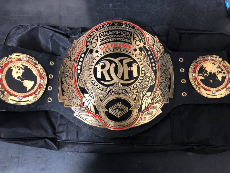 Photo 2 of ROH WORLD HEAVY WEIGHT WRESTLING CHAMPION REPLICA BELT ADULT SIZE.
