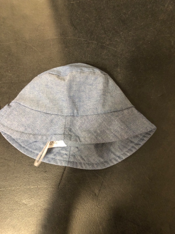 Photo 2 of  0-9 months Baby Organic Cotton Chambray Bucket Hat
