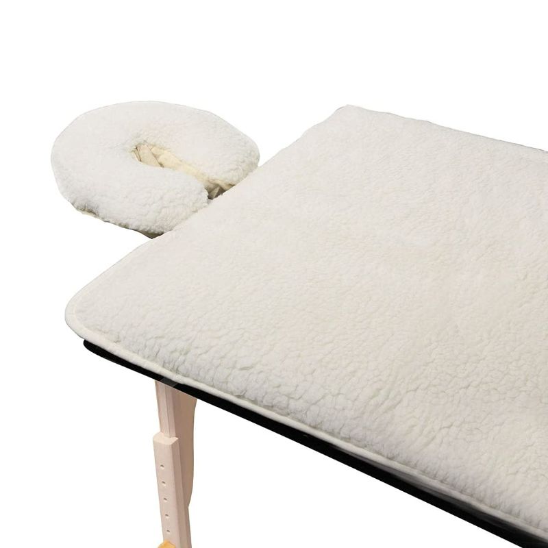 Photo 1 of ForPro Premium Fleece Massage Pad Set, Natural, Extra Soft, Hypoallergenic, for Massage Tables, Includes Pad and Face Rest Cover, 31” W x 72” L
