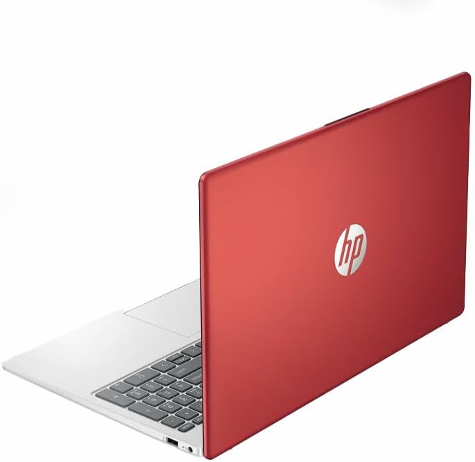 Photo 1 of HP Newest 15.6 Inch Laptop for Business and College, Intel Core Pentium N200(4 core) Windows 11 Home,HDMI, WiFi, Scarlet Red, PCM
