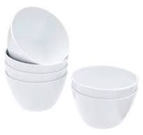 Photo 1 of 24 Pack in my home round plastic bowls white 15 cm 5.9inch