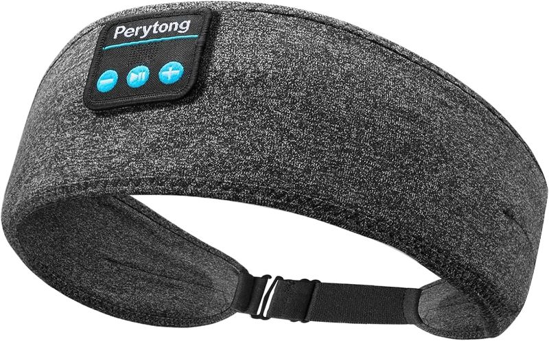 Photo 1 of Perytong Sleep Headphones Adjustable, Wireless Sleep Earbuds, Ear Muffs for Sleeping Bluetooth Headband Headphones with Thin Speakers, Sleeping Headphones for Workout,Yoga,Travel,Gift for Women Men
