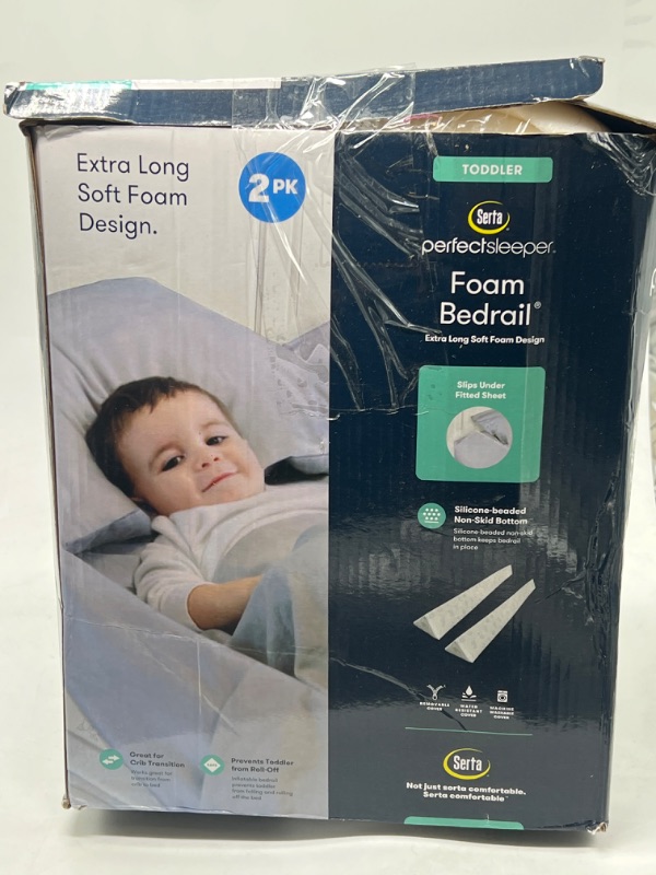 Photo 1 of Serta Perfect Sleeper Extra Long Foam Bedrail - Guardrail for Toddlers  Kids 2pk