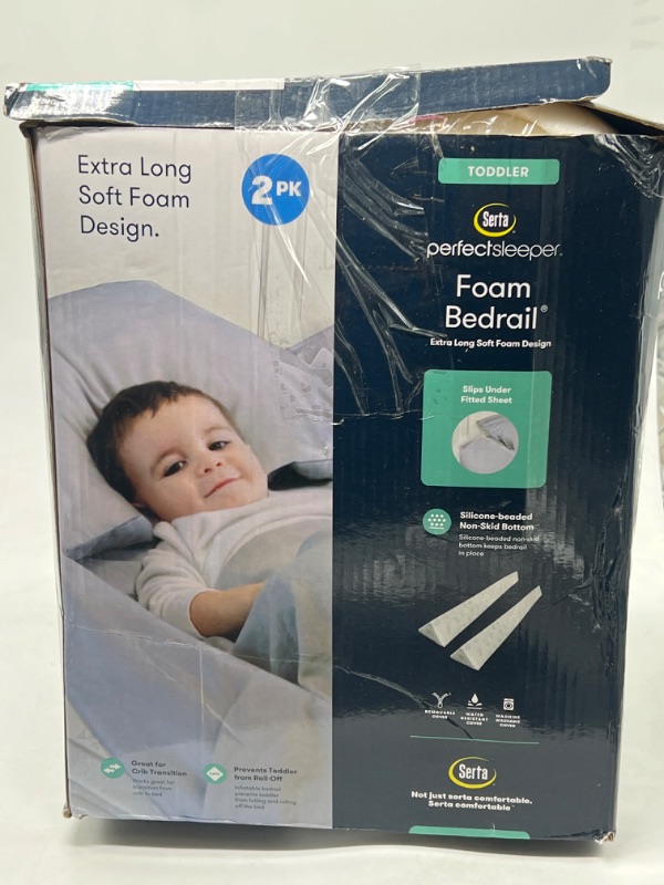 Photo 2 of Serta Perfect Sleeper Extra Long Foam Bedrail - Guardrail for Toddlers  Kids 2pk