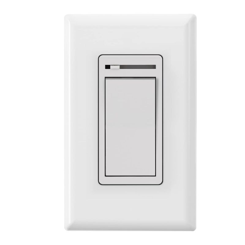 Photo 1 of Micmi Dimmer Light Switch, 3-Way/Single Pole Slide dimmer Works with 600W Incandescent, Halogen and 150w Dimmable LED Bulbs, Wall Plate Cover Included UL Listed (Dimmer 1pack)
