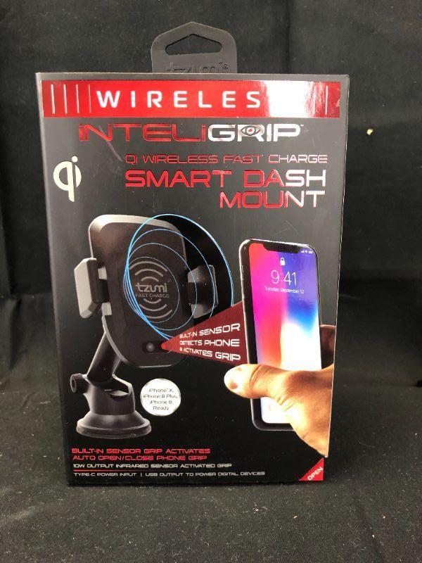 Photo 2 of TZUMI INTELIGRIP SMART CAR MOUNT DURABLE FITTED BRACKET SLIP RESISTANT SHOCKPROOF HOLSTER MOUNTS ON DASH AND WINDSHIELD TELESCOPIC ARM NEW IN BOX