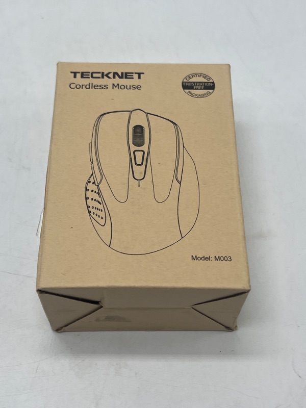 Photo 2 of TECKNET Wireless Mouse, 2.4G Ergonomic Optical Mouse, Computer Mouse for Laptop, PC, Computer, Chromebook, Notebook, 6 Buttons, 24 Months Battery Life, 2600 DPI, 5 Adjustment Levels Black