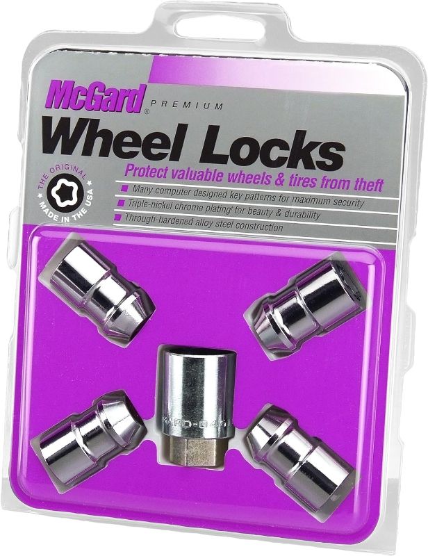 Photo 1 of MCGARD 24130 Chrome Cone Seat Wheel Locks (1/2" - 20 Thread Size) - Set of 4
