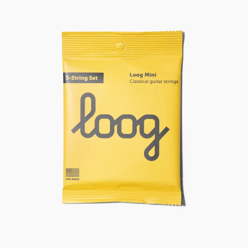 Photo 1 of LOOG MINI GUITAR STRINGS This pack contains 1 set of guitar strings optimized for usage on the Loog Mini.
