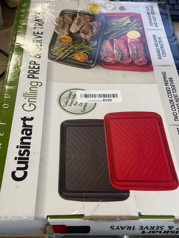 Photo 2 of Cuisinart CPK-200 Grilling Prep and Serve Trays, Black and Red Large 17 x 10. 5

