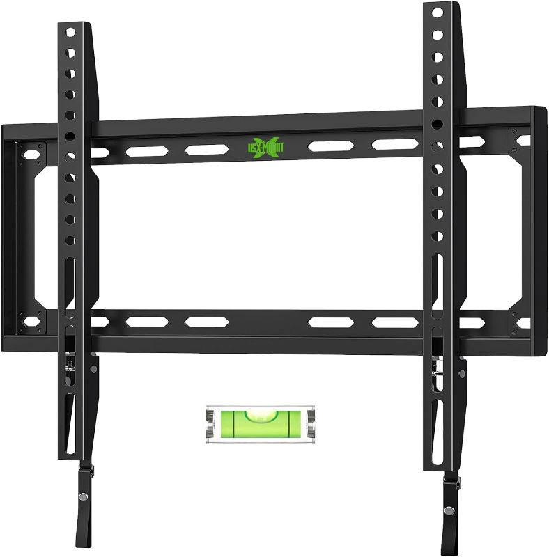 Photo 1 of USX MOUNT Fixed TV Wall Mount with Low Profile for Most 26-60 Inch LED, LCD and Flat Screen TVs, TV Mount Bracket with VESA Up to 400x400mm and Weight Capacity 99lbs,and Space Saving TV Bracket
