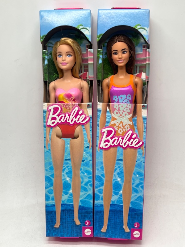 Photo 1 of 2 Pack Barbie Water Play Dolls