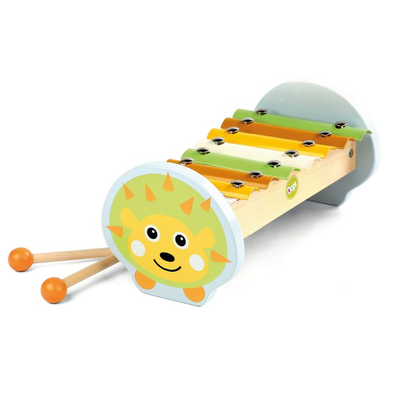 Photo 1 of OOPS Happy Jazz Wooden Xylophone, Musical Instrument Activity Toy for Toddlers in Hedgehog Character

