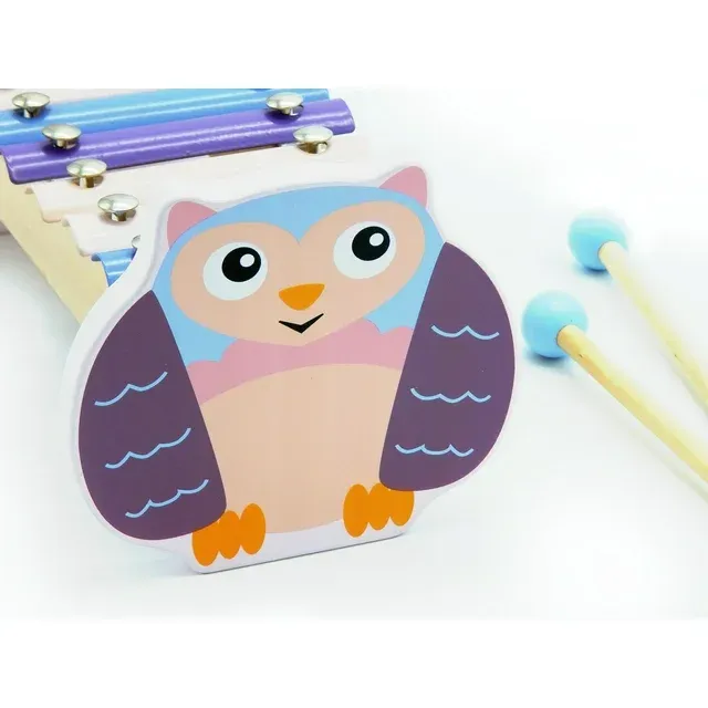 Photo 1 of OOPS® Happy Jazz Wooden Xylophone, Musical Instrument Activity Toy for Toddlers in Owl Character
