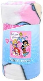 Photo 2 of Disney Princesses Girls Throw Blanket 45x60 Ariel Jasmine Tiana Rapunzel