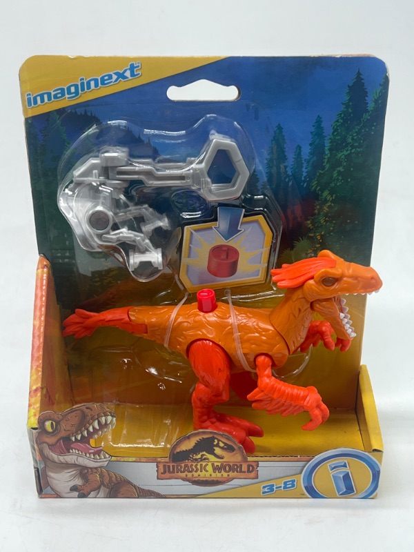 Photo 3 of Imaginext Jurassic World Dominion Pyroraptor Dinosaur Preschool Toy

