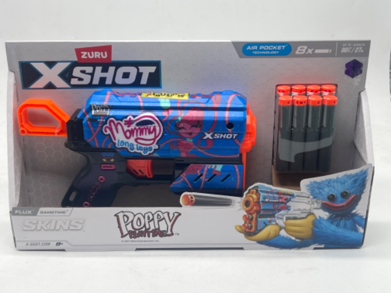 Photo 2 of Zuru X-Shot SKINS Flux Poppy Playtime Gametime Dart Blaster
