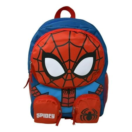 Photo 1 of Marvel Spiderman Front Body Backpack with Front Zippered Pockets 16"
