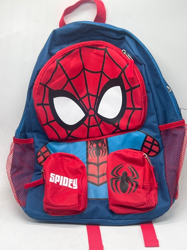 Photo 2 of Marvel Spiderman Front Body Backpack with Front Zippered Pockets 16"

