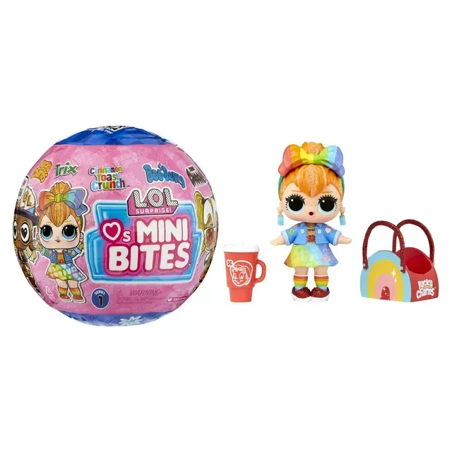 Photo 1 of 2 Pack Assorted! LOL Surprise Loves Mini Bites Cereal Dolls with 7 Surprises, Accessories, Limited Edition Doll, Cereal Theme, Collectible Doll- Great Gift for Girls Age 4+
