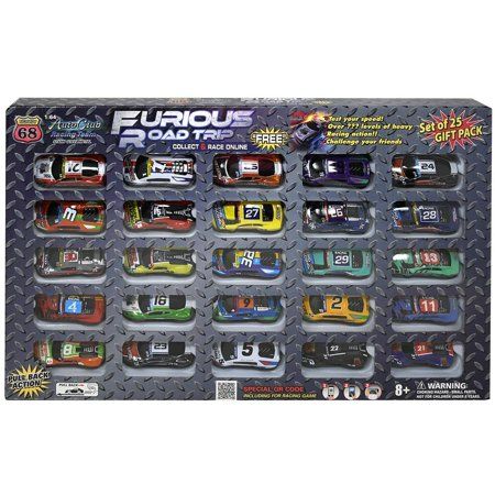 Photo 1 of Furious Road Trip Racer Set of 25 Pull Back- STYLE MAY VARY
