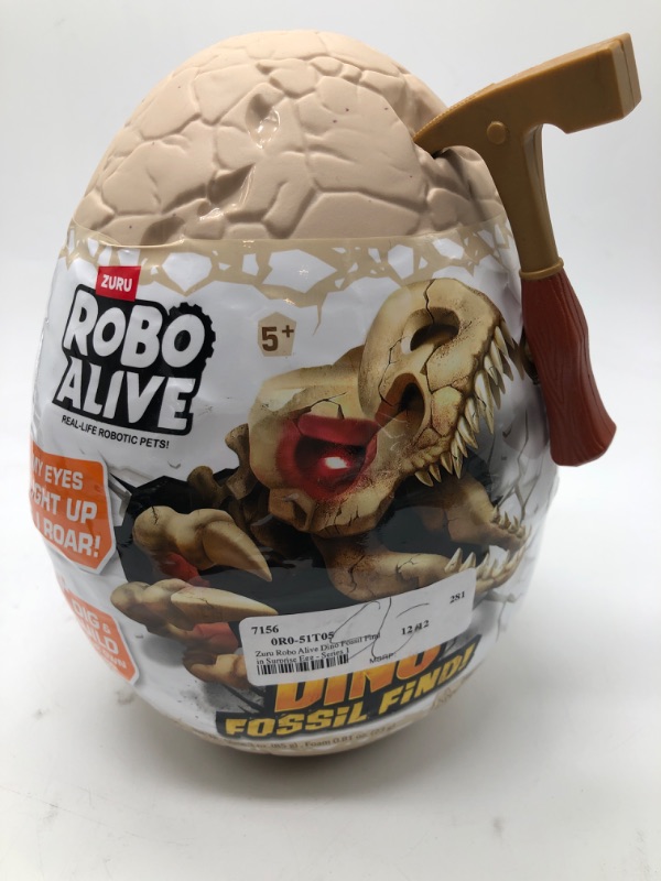 Photo 2 of Robo Alive Dino Fossil Find Battery-Powered Surprise Unboxing Robotic Toy by ZURU
